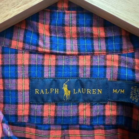 Ralph Lauren Red and Blue Checkered Shirt - Picture 2 of 3